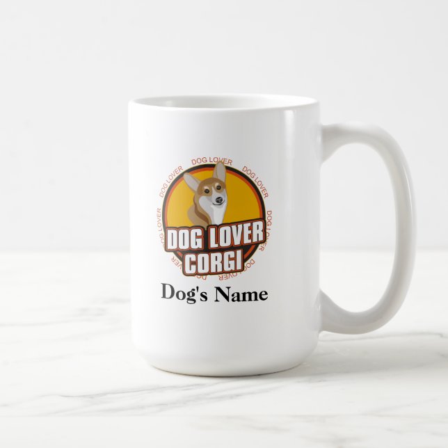 Personalisierter Hund Lover Corgi Hundezucht Tasse (Rechts)
