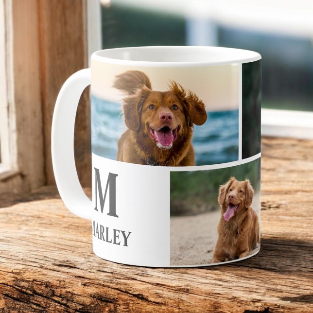 Personalisierter Hund Lover Foto Collage Pet Kaffeetasse (Von Creator hochgeladen)