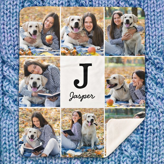 Personalisierter Hund Lover FotoCollage Sherpadecke (Von Creator hochgeladen)