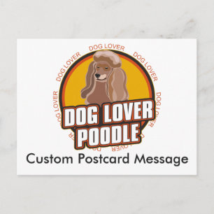 Personalisierter Hund Lover Poodle Hundezucht Postkarte