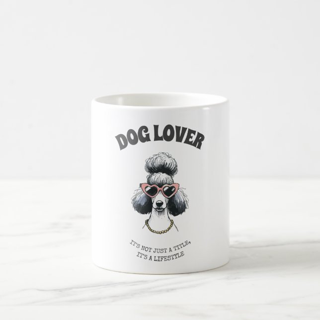 Personalisierter Hund Lover Tasse - Bearbeitbar Fu (Mittel)