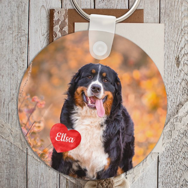 Personalisierter Hund mit 2 Fotos Schlüsselanhänger (Von Creator hochgeladen)
