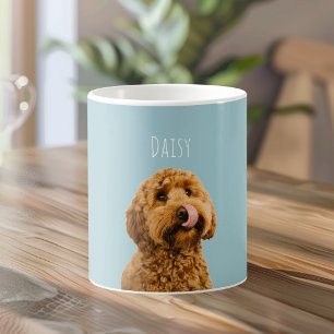 Personalisierter Hund mit Namen Individuelles Ha Kaffeetasse