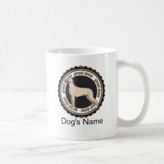 Personalisierter Hund mit viel Namen Tasse