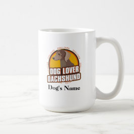 Personalisierter Hund über Dackel Hunde Rasse Tasse
