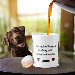 Personalisierter Hund und Kaffee - Mein Hund und K Jumbo-Tasse