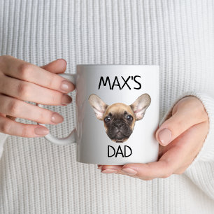 Personalisierter Hund Vater Mama Kaffeetasse