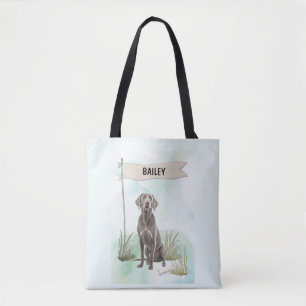 Personalisierter Hund Wasserfarbe Weimaraner