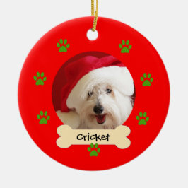 Personalisierter Hund Weihnachtsschmuck - 1 Seite