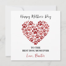 Personalisierter Hunde-Name – Frohen Muttertag 