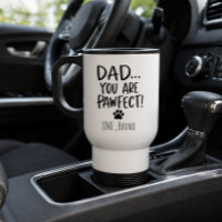 Personalisierter Hunde-Vater-Reisebecher | Moderne