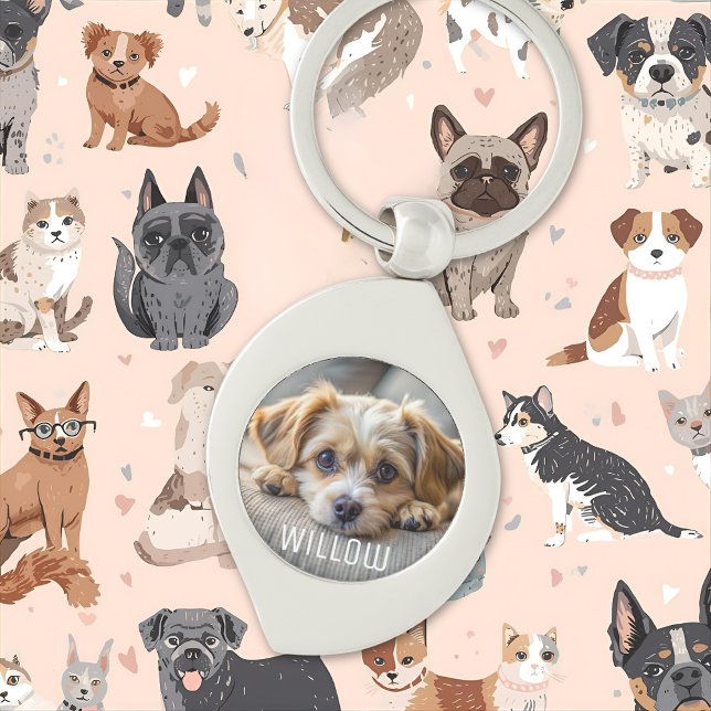 Personalisierter Hundeliebhaber des Fotos Schlüsselanhänger (Von Creator hochgeladen)