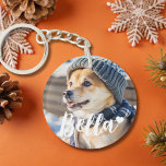 Personalisierter Hundeliebhaber des Fotos Schlüsselanhänger<br><div class="desc">eine besondere Art,  Ihren geliebten Hund mit sich zu tragen. Mit einer eigenen Silhouette und ihrem Namen ist es ein perfektes Geschenk für Hundemütter,  Tierfreunde oder als Haustierdenkmal. Feiern Sie Ihren wütenden Freund mit diesem einzigartigen und sinnvollen Sake!</div>