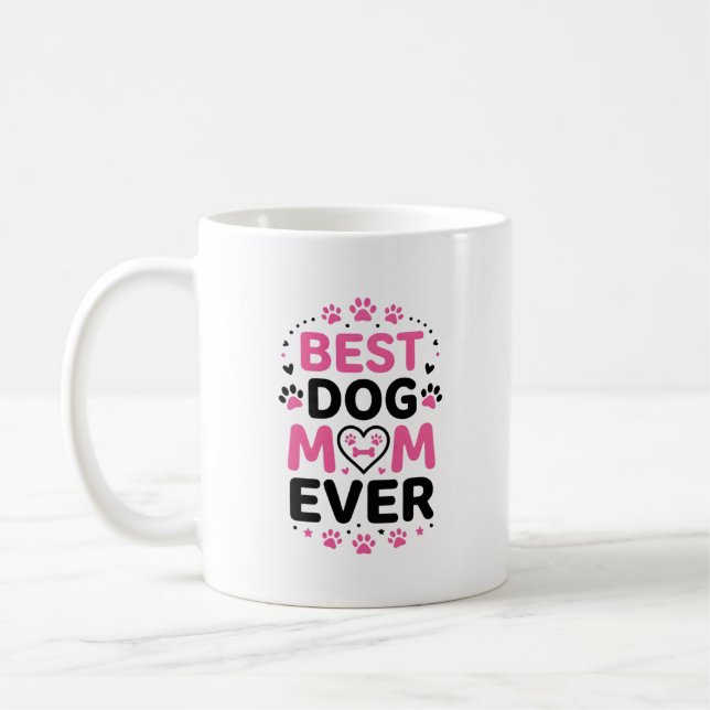 Personalisierter Hundemutter-Becher - Benutzerfoto Kaffeetasse (Links)