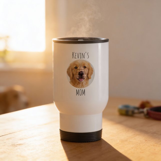 Personalisierter Hundemutter-Foto-Becher | Individ Reisebecher (Von Creator hochgeladen)