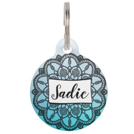 Personalisierter Hundeplaketten, Blauer und Haustiermarke