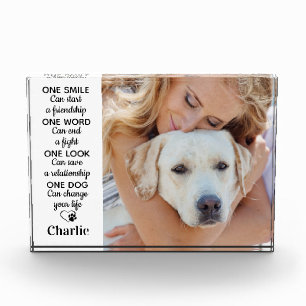 Personalisierter Hundeschluss Keepake Pet Fotoblock