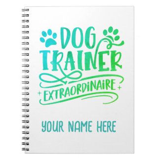 Personalisierter Hundetrainer Notizblock