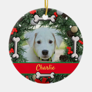 Personalisierter Hundeweihen Keramik Ornament