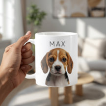 Personalisierter Hundfoto- & Namensbecher