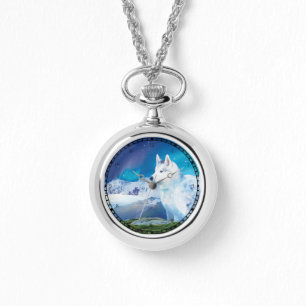 Personalisierter Husky-Hund Armbanduhr