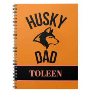Personalisierter Husky-Vater, Hund-Vater Notizblock