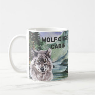 Personalisierter Hüttenwaldwolfwald Kaffeetasse