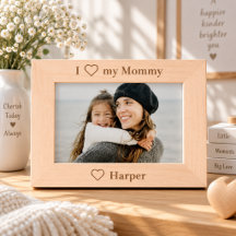 Personalisierter I Love My Mommy Bilderrahmen