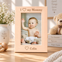 Personalisierter I Love My Mommy Bilderrahmen