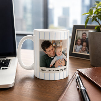 Personalisierter 'Ich liebe, dass du mein Vater bi Kaffeetasse