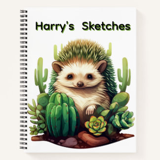 Personalisierter Igel  Notizbuch