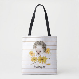 Personalisierter Igel Tote Tasche