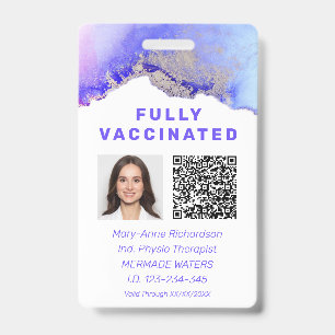 Personalisierter Impf-ID-Foto-QR-Code Ausweis