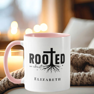 Personalisierter In Christus verwurzelter christli Tasse