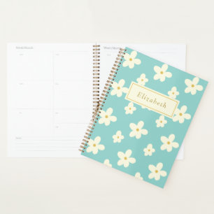Personalisierter Individuelle Name Daisy Floral Ni Planer