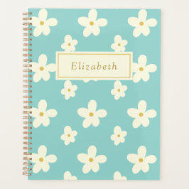 Personalisierter Individuelle Name Daisy Floral Ni Planer