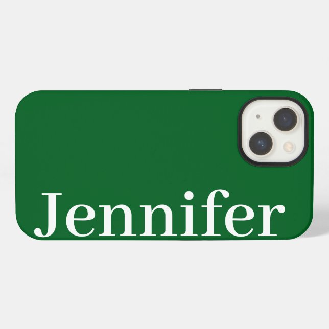 Personalisierter Individuelle Name Einfach Elegant iPhone Hülle (Rückseite (Horizontal))