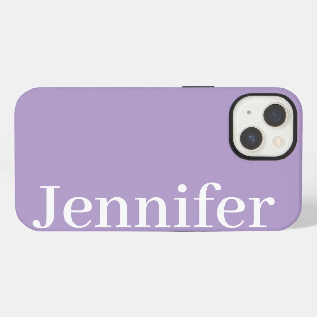 Personalisierter Individuelle Name Einfach Elegant iPhone Hülle (Rückseite (Horizontal))