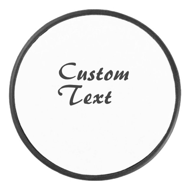 Personalisierter individuelle Name Eishockey Puck (Vorderseite)