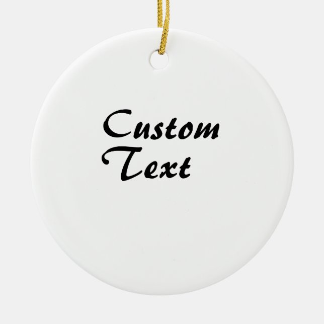 Personalisierter individuelle Name Keramik Ornament (Vorne)