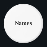 Personalisierter individuelle Name Magnet<br><div class="desc">Individuelle Name Personalisierter Textmagnet</div>