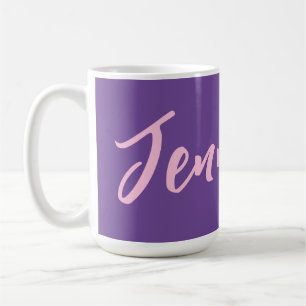 Personalisierter Individuelle Name Minimale Monogr Kaffeetasse