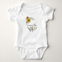 Personalisierter Individuelle Name Monogramm Blume