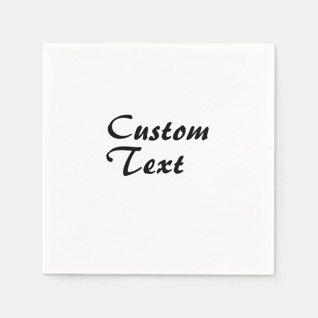 Personalisierter individuelle Name Serviette (Vorderseite)