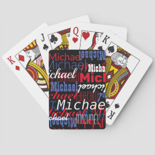 Personalisierter Individuelle Name Spielkarten