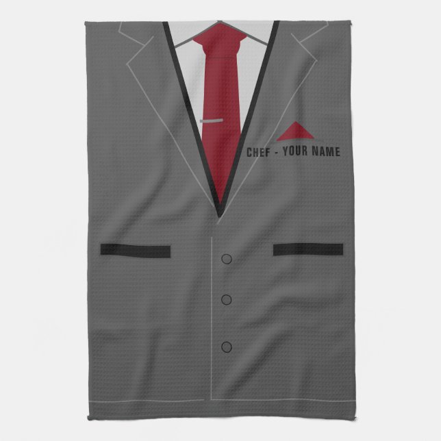Personalisierter Individuelle Name Text Küche Hand Geschirrtuch (Vertikal)
