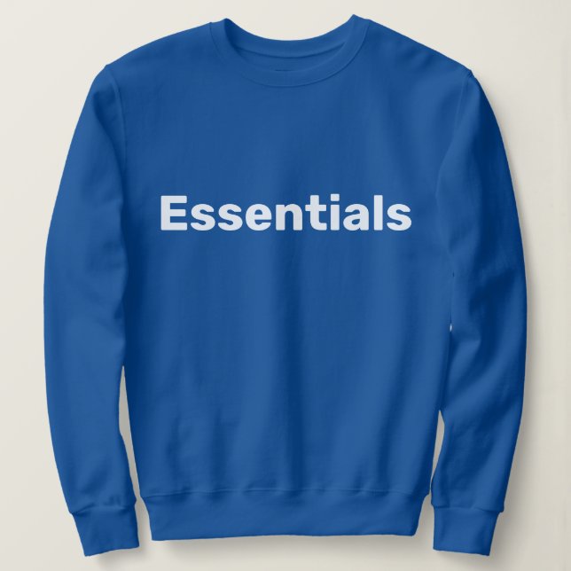 Personalisierter Individuelle Name Text Minimal Bl Sweatshirt (Design vorne)