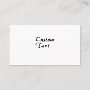 Personalisierter individuelle Name Visitenkarte