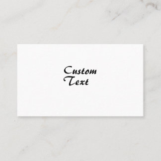 Personalisierter individuelle Name Visitenkarte