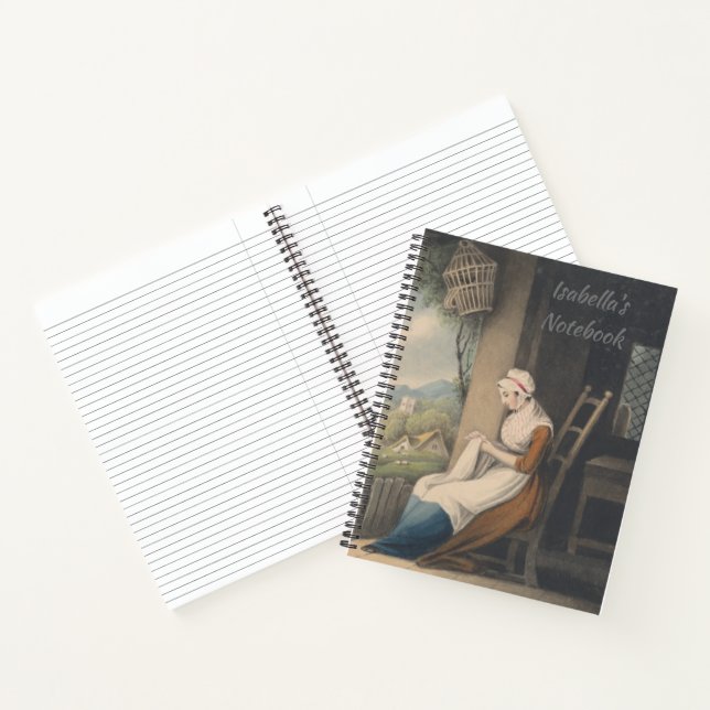 Personalisierter Individuelle Name Vollgröße 8,5"  Notizbuch (Innenseite)